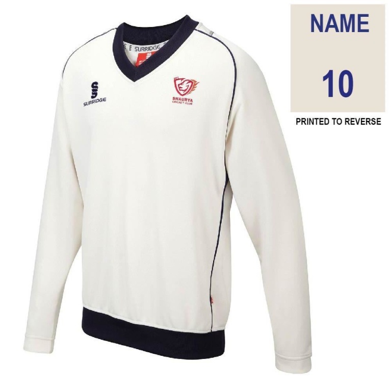 Shaurya CC - Long Sleeve Sweater Navy Trim