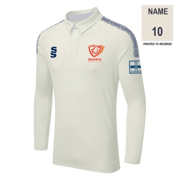 DUAL LONG SLEEVE CRICKET SHIRT (WOMENS)-Ivory